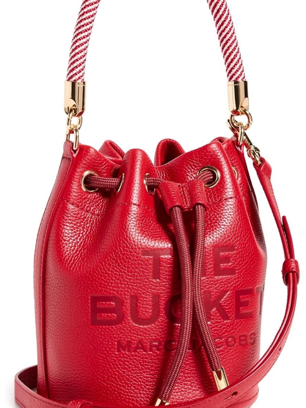 Marc Jacobs "The Bucket" Leather Bag True Red NWT